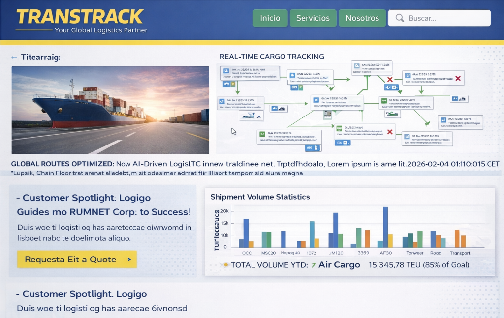 Web desactualizada - Ejemplo antes